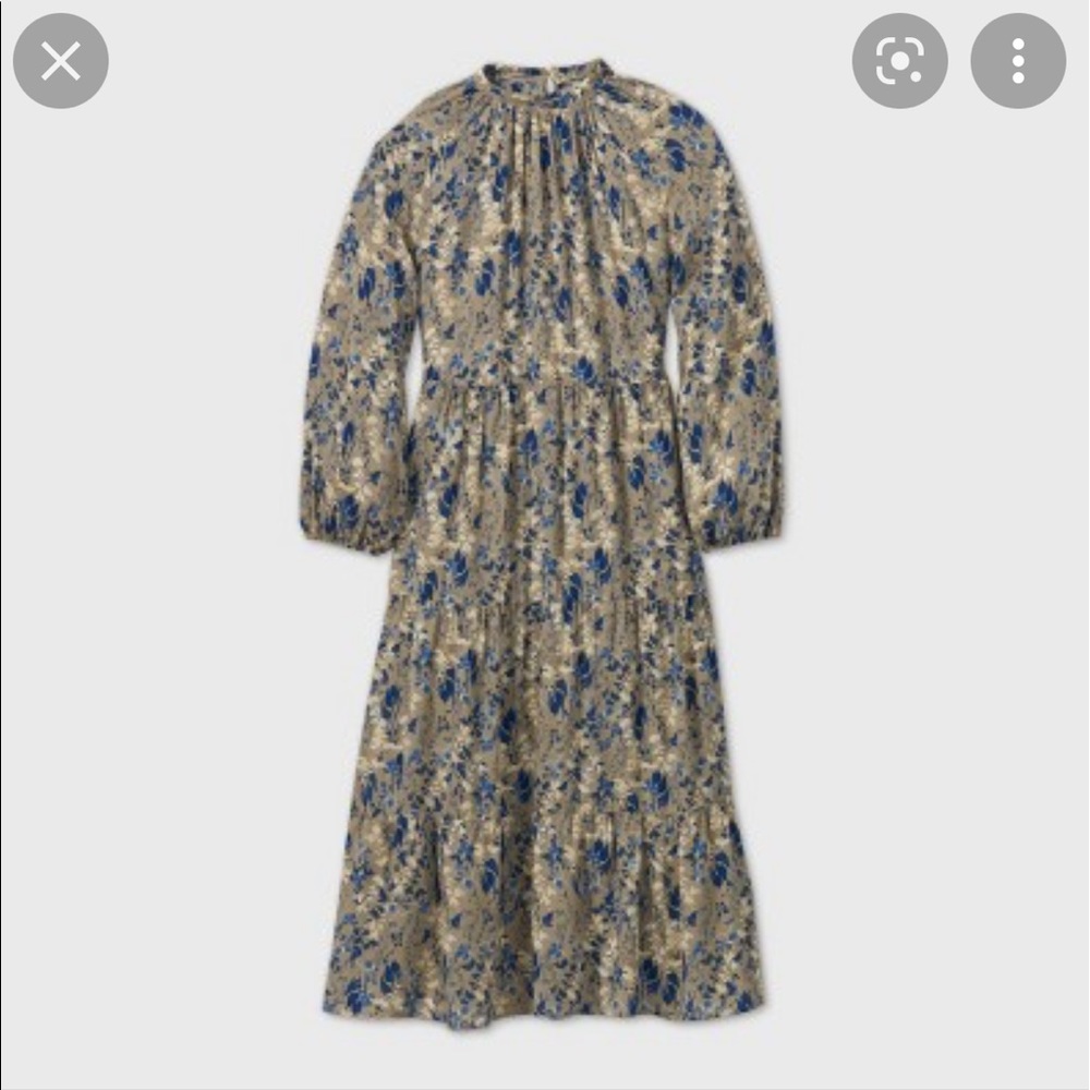 A NEW DAY | PRINTED LONG SLEEVE TIERED DRESS Sz XS